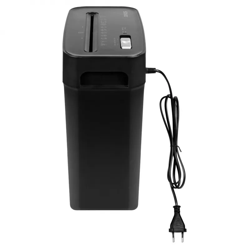 Destruidora de documentos SAVIO ND-01, corte cruzado 4 x 32 mm, depósito 11 L, 230 W, preto, 72 dB