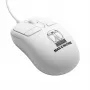 Rato de computador ambidestro com fio ManMachine Mighty Mouse 5, USB tipo A, 5 botões, branco