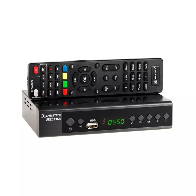 Cabletech URZ0336C sintonizador / descodificador DVB-T2, H.265 HEVC