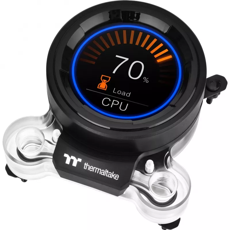 Refrigeração líquida Pacific MX2 Ultra Bloco de água para CPU, cobre, sensor de temperatura com LCD de 2,1 polegadas