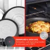 Conjunto de panelas TEFAL, 4 peças | L7649453 Ingenio Ultimate | 16/18/20 cm | alumínio | preto