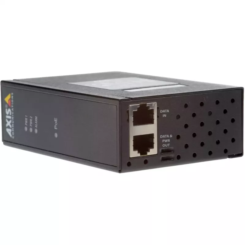 AXIS T8144 Midspan Industrial - Injetor de energia - DC 20 60 Watt - preto (01154-001)