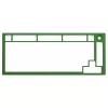Glorious GMMK PRO moldura superior, verde (GLO-ACC-P75-TF-FG)