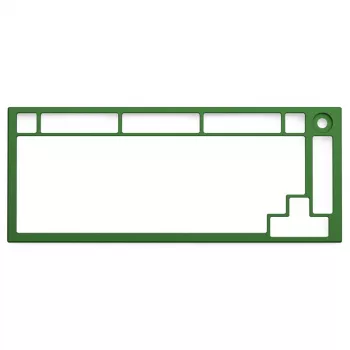 Moldura superior Glorious GMMK PRO - verde (GLO-ACC-P75-TF-FG)