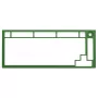 Moldura superior Glorious GMMK PRO - verde (GLO-ACC-P75-TF-FG)