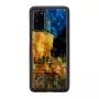 Capa de proteção iKins para Samsung Galaxy S20 – preto, design esplanada de café
