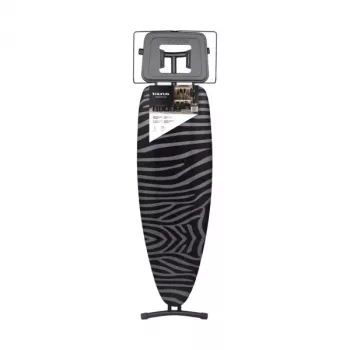 Tábua de passar a ferro tamanho grande Taurus 994178000 – 410 x 1250 mm, altura ajustável até 930 mm, revestimento de algodão, preto