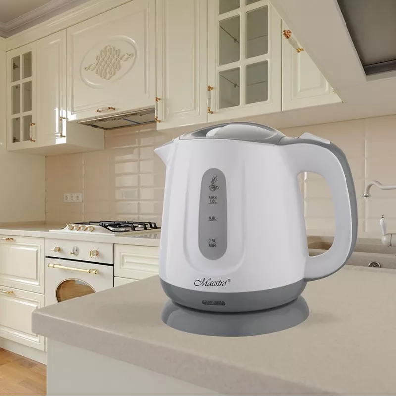 Chaleira elétrica Feel Maestro 1 l 1100 W cinzento branco
