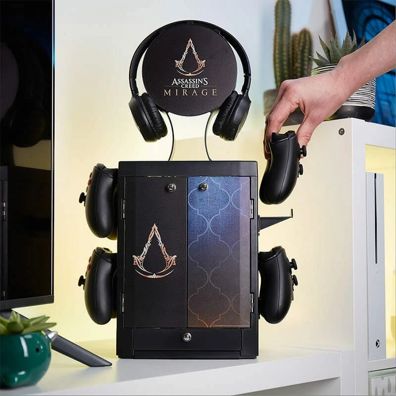 Numskull Games Official Assassin's Creed - Mirage Gaming Locker, suporte para jogos, Xbox, preto, com fios, 1 unid.