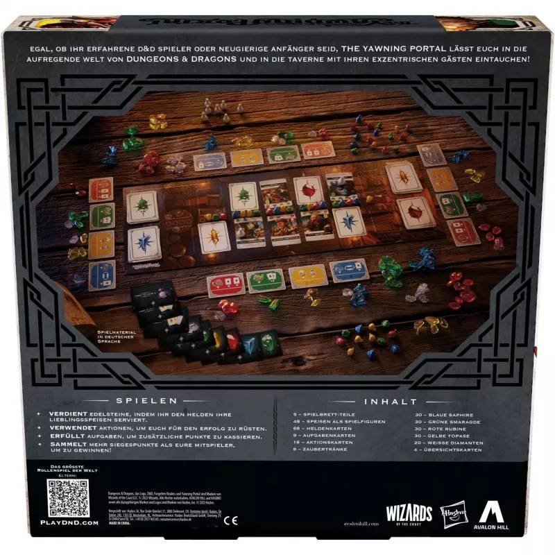 Avalon Hill Dungeons & Dragons - The Yawning Portal (edição alemã), jogo de tabuleiro