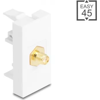 Adaptador DELOCK conector fêmea SMA para conector fêmea SMA — modelo 90914, branco