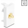 Adaptador DELOCK conector fêmea SMA para conector fêmea SMA — modelo 90914, branco
