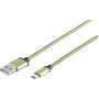 Cabo USB S/CONN 14-50119 USB 2.0 0,9 m USB A USB C verde