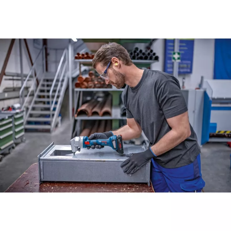 Tesoura para chapa Bosch GNA 18V-16 E 1400 spm 700 W sem escovas