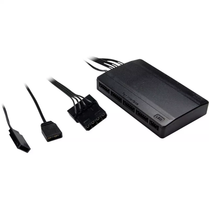 Conjunto de ventoinhas ARGB Inter-Tech Argus RS-14 140mm Pack de 3 Preto