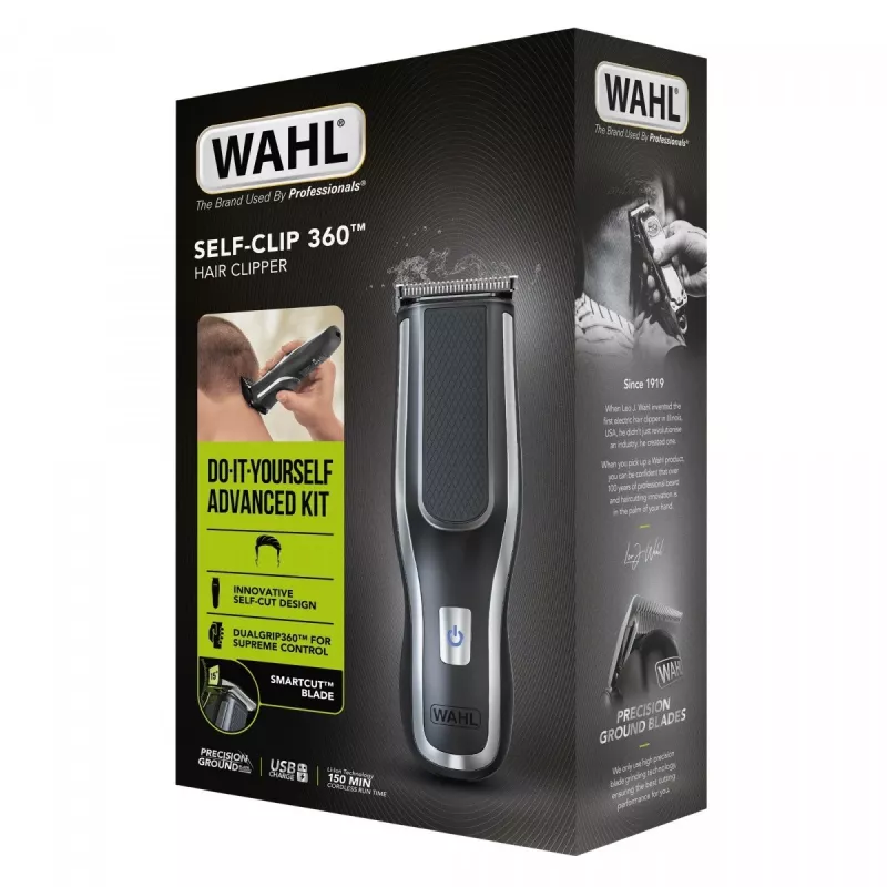 Máquina de cortar cabelo Wahl Self-Clip 360 preto, prateado iões de lítio (Li-Ion)