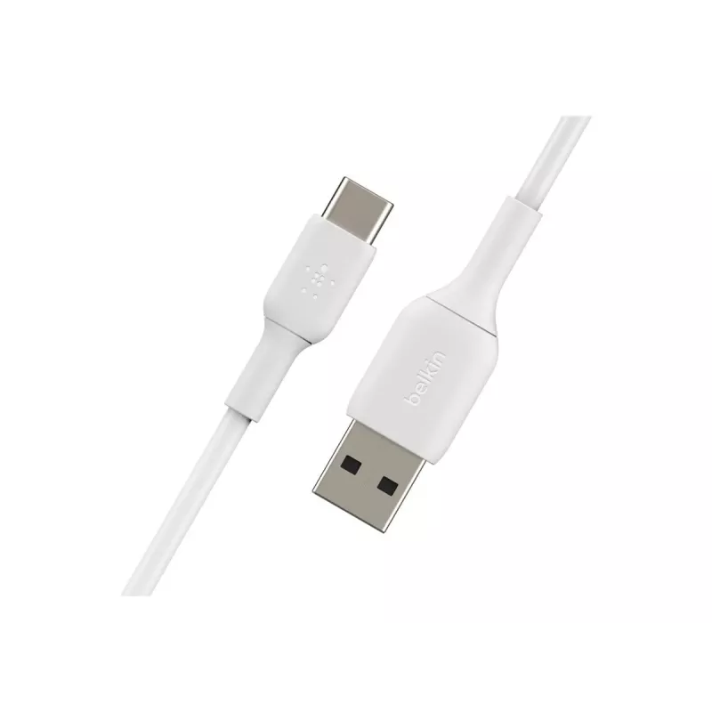 Cabo PVC USB-C para USB-A 15 cm branco