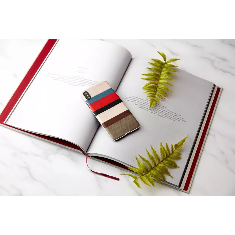 Capa para telemóvel man and wood para iPhone XS Max — corallina white