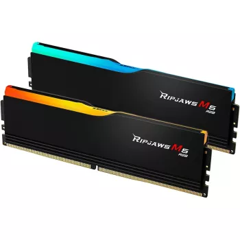 DIMM 64 GB DDR5-6000 (2x 32 GB) Dual-Kit, memória RAM preta, F5-6000J2836G32GX2-RM5RK, Ripjaws M5, INTEL XMP