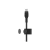 Cabo BoostCharge USB-C/USB-C silicone entrançado 2 m, preto