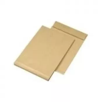 Envelope de fole MAILmedia C4 com tira adesiva, castanho, 130 g/m², fole de 40 mm (38112/7)