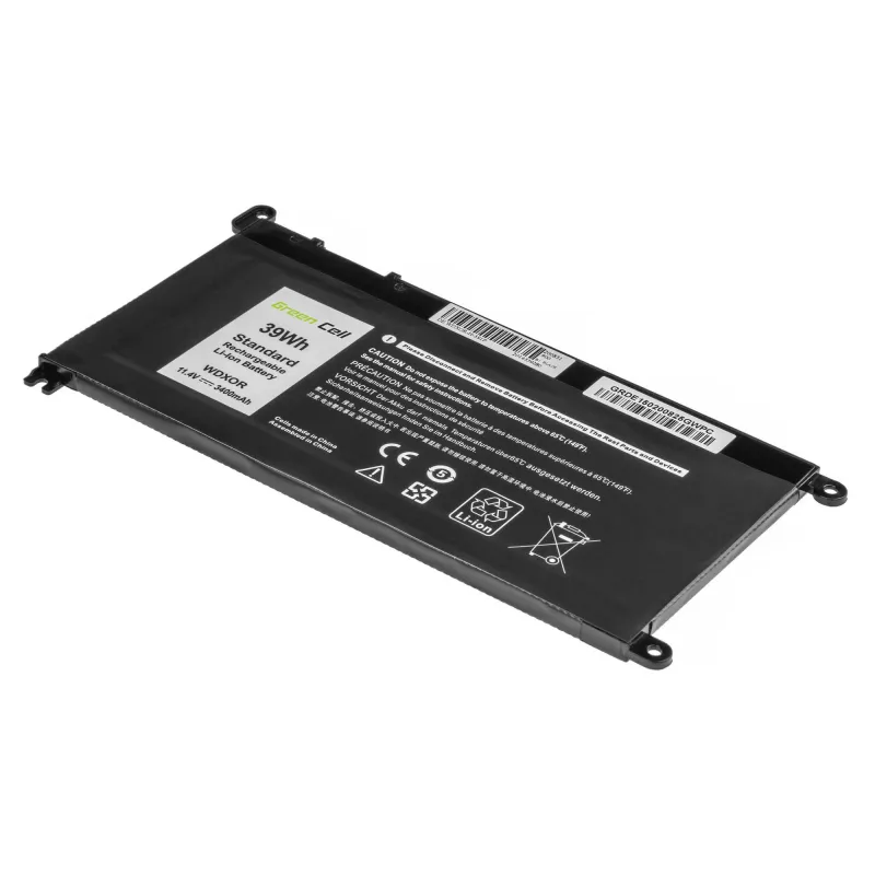 Bateria Green Cell DE150 para DELL Inspiron — LiPo 11,4V 3400mAh, preto, 1 unid.