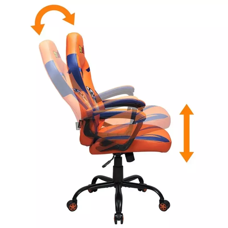 Cadeira de escritório Subsonic SA5573-D6 assento acolchoado laranja