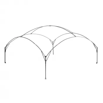 FastPitch Event Shelter XL, pavilhão prateado/azul-escuro, 4,5 x 4,5 metros