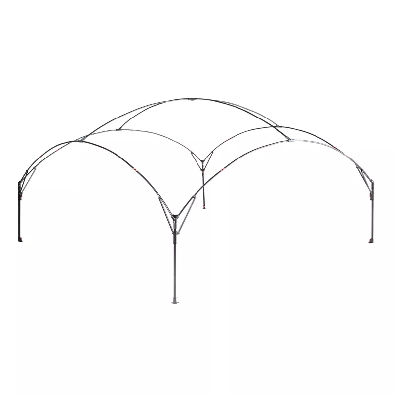 FastPitch Event Shelter XL, pavilhão prateado/azul-escuro, 4,5 x 4,5 metros