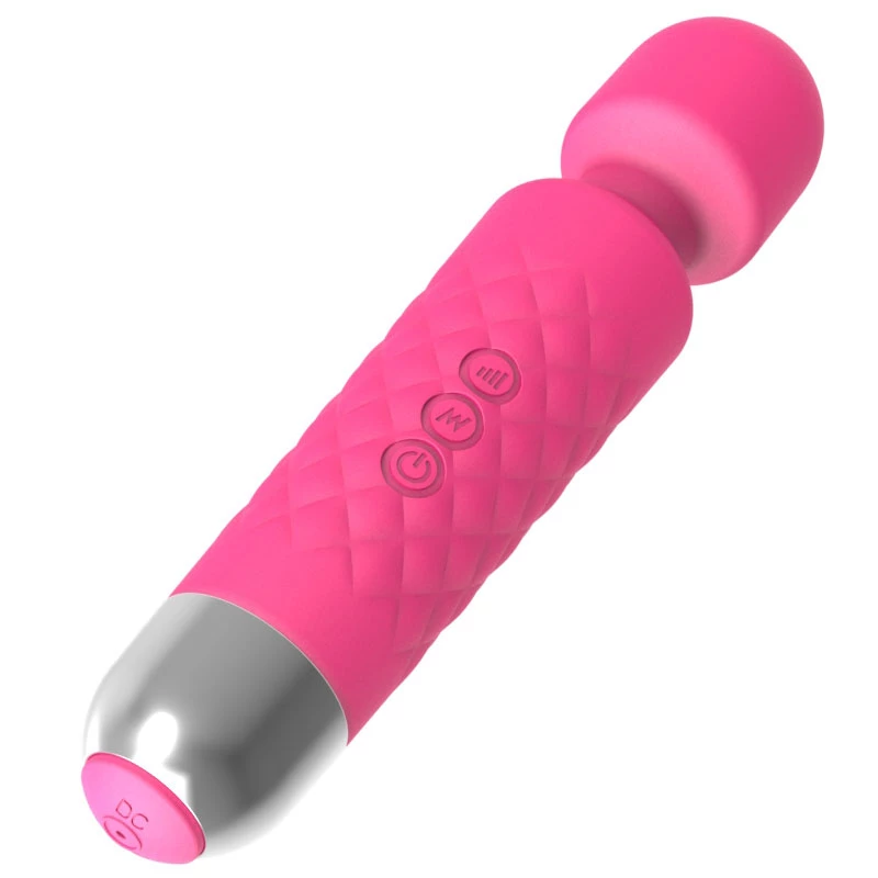 Massageador de clítoris Erolab Wand-M MFN01r rosa — bastão massajador compacto estilo varinha mágica
