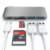 Satechi ST-TCUPM hub combinado 3 em 1 Type-C USB 3.0