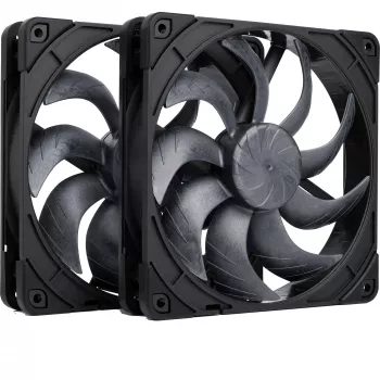Noctua NF-A14x25 G2 PWM Sx2-PP chromax.preto 140mm conjunto de duas ventoinhas