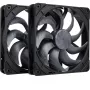 Noctua NF-A14x25 G2 PWM Sx2-PP chromax.preto 140mm conjunto de duas ventoinhas