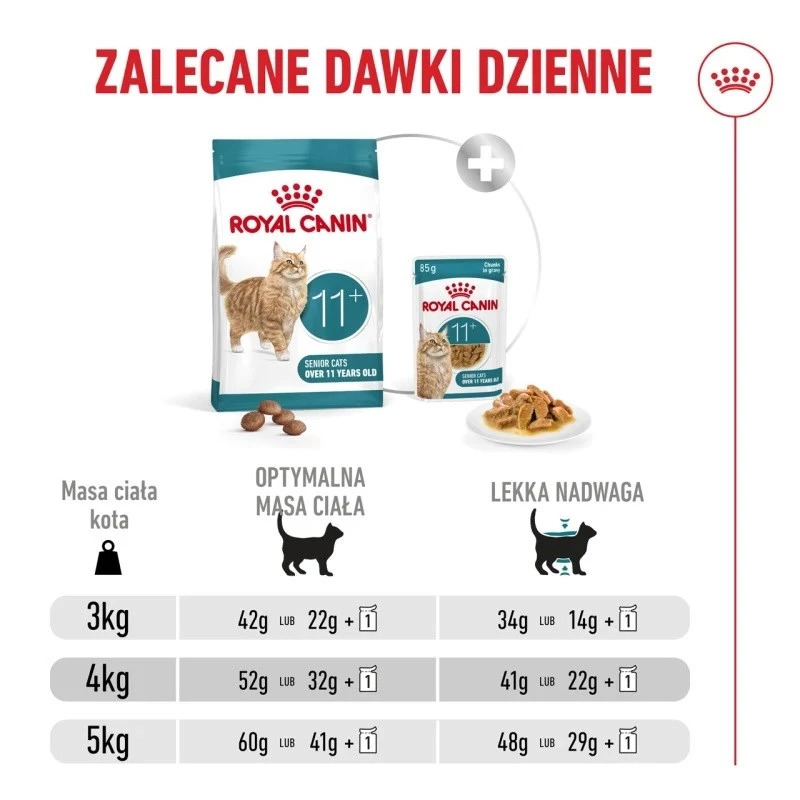 Comida seca para gatos Royal Canin FHN Ageing 11+ 4 kg — alimento completo para gatos idosos, aves, 30% proteína