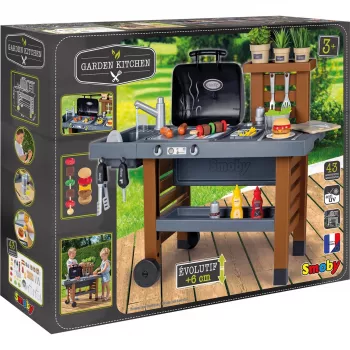 Cozinha de jardim, cozinha de brincar cinzento/castanho