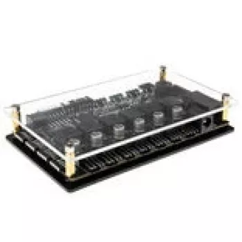 Controlador automático Lamptron CT630 PWM ARGB — controlador compacto de ventoinhas PWM-ARGB, preto