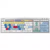 Teclado Logickeyboard ALBA Universal USB AZERTY francês prateado