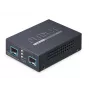 Conversor de suporte de rede PLANET 2 portas 10G/2.5G/1G/100BASE-X preto