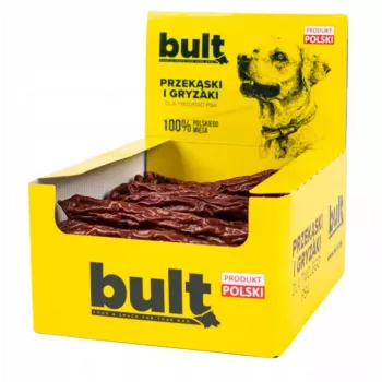 Petiscos para cães BULT salsichas de vaca 40 g — snack natural para cães com sabor a vaca, embalagem individual de 40 g, proteína 39,8 %, gordura 35,2 %