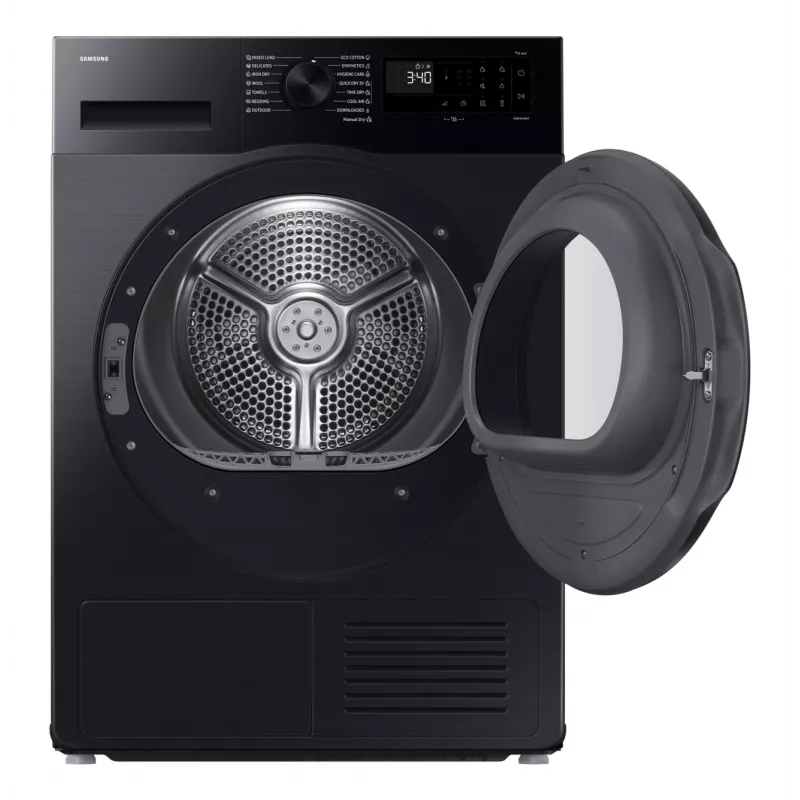 Máquina de secar roupa Samsung DV90DG52A0ABLE, preto, SpaceMax, cuidado higiénico, 9 kg, A+++, bomba de calor, preto