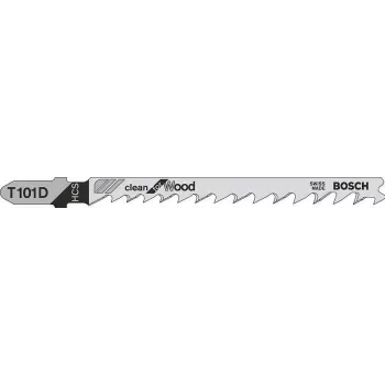 Lâmina de serra de vaivém Bosch T 101 D Clean para madeira