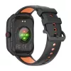 Smartwatch Colmi P86 preto com medidor de frequência cardíaca, à prova de água