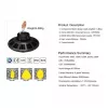 Synergy 21 Candeeiro suspenso LED Spot UFO 150W para halls industriais/armazéns cw 120° DIM