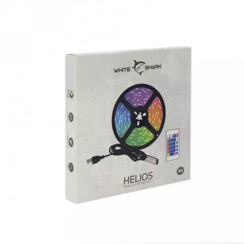 Conjunto de fita LED White Shark Helios LED-03 RGB 3m
