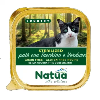 NATUA Country Sterilised peru com legumes - comida húmida para gatos - 100g