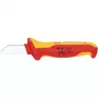 Faca universal Knipex 98 52 laranja, vermelho lâmina fixa