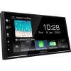 Recetor multimédia para automóvel Kenwood DMX7722DABS 2 DIN, ecrã tátil de 6,8 polegadas, DAB+, CarPlay e Android Auto sem fios, Wi-Fi, Bluetooth, 4x50 W, preto
