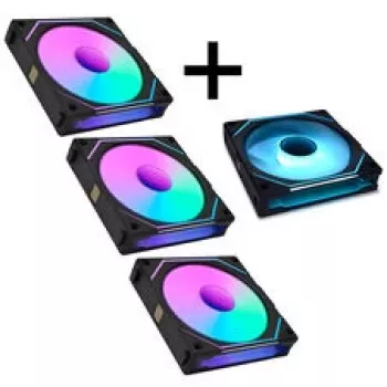 LIAN LI UNI FAN SL-INF 120 ARGB Reverse Blade pack de 4 - preto