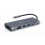 Dock/porta-replicador para portátil Gembird A-CM-COMBO7-01 USB 3.2 Gen 1 (3.1 Gen 1) Type-A cinzento
