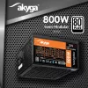 Fonte de alimentação ATX Akyga AK-C2-800 Classic 800 W, semimodular, PFC ativo, ventoinha de 120 mm